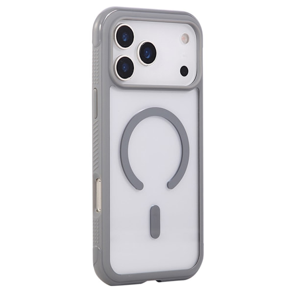 Mobilskal till iPhone 17 Pro Max MagSafe TPU+PC Transparent - Grå Grå
