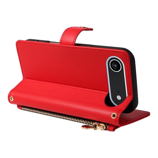 iPhone Air Plånboksfodral Rhombus Läder - Röd Röd