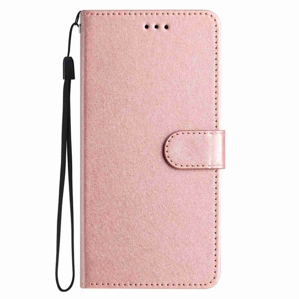 Samsung Galaxy S26 Pro Plånboksfodral Konstläder Folio Magnetlås - Roséguld
