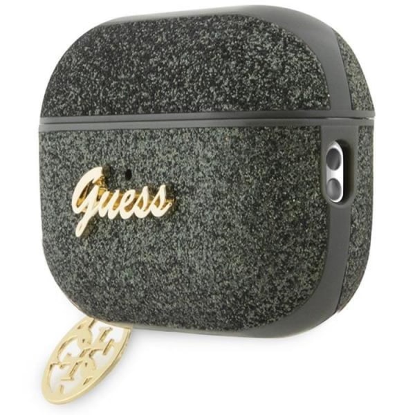 Guess Airpods Pro 2 Cover Glitter Flake 4G Charm - Grøn