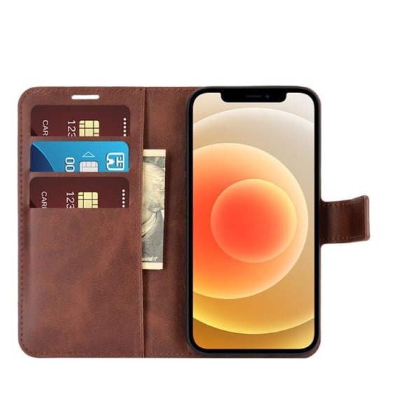 BooM RFID-Skyddat Plånboksfodral iPhone 12 - Brun