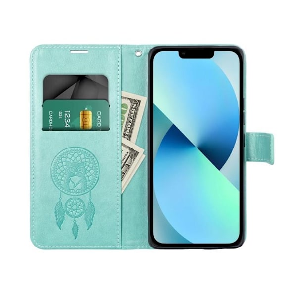 Galaxy A15 5G Plånboksfodral Mezzo Dream Catcher - Grön