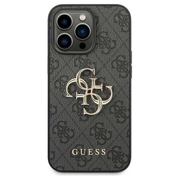 GUESS iPhone 14 Pro Skal 4G Big Metal Logo - Grå Grå