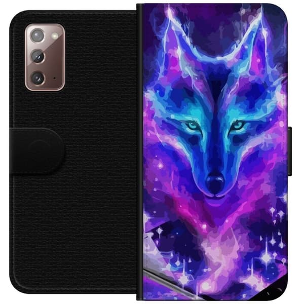 Pung Taske til Samsung Galaxy Note20 med Neon Wolf