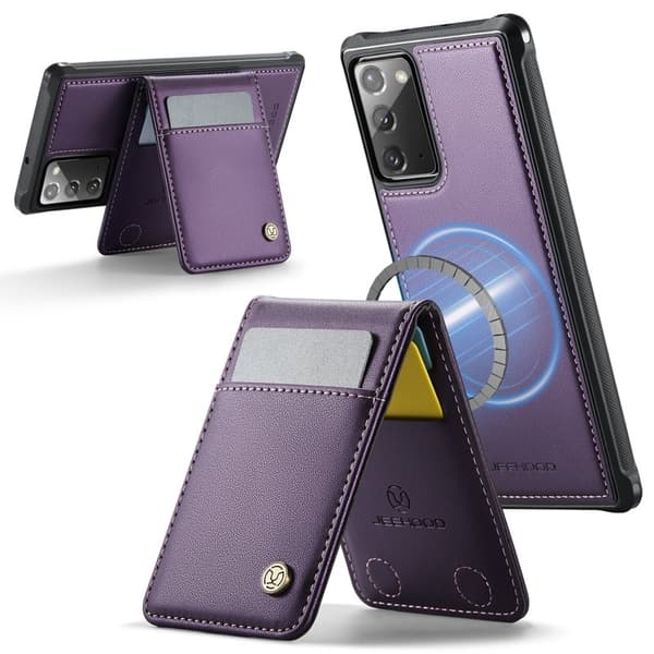 JEEHOOD J06 Mobilskal för Samsung Galaxy Note20 Lila med RFID-blockering