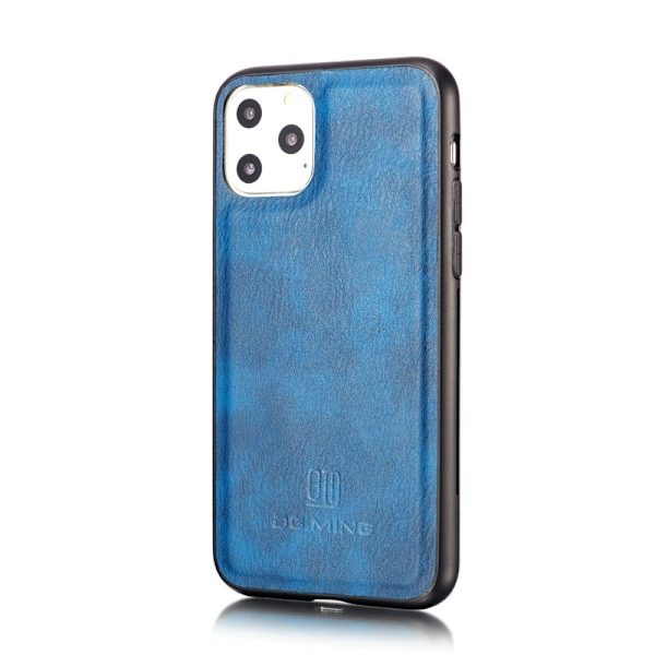 DG.MING iPhone 11 Pro Max Äkta Läder Plånboksfodral med Ställning - Blå