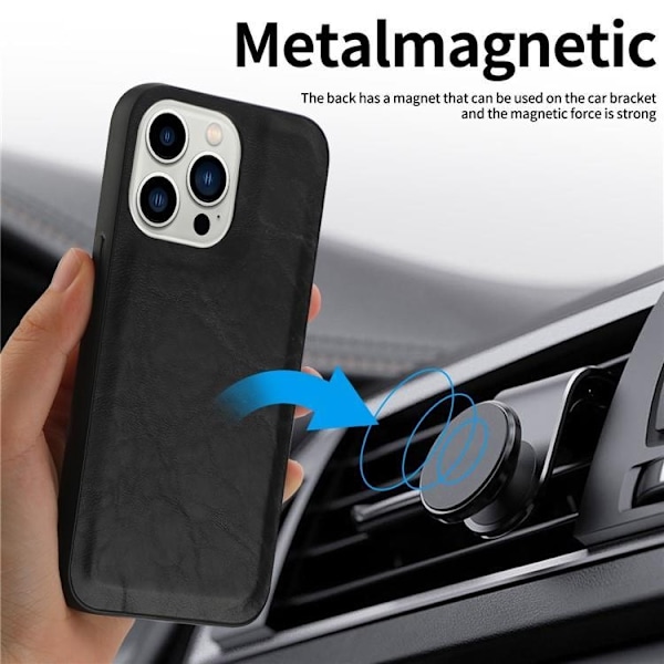 iPhone 15 Pro Max Plånboksfodral 2-in-1 Detachable - Röd