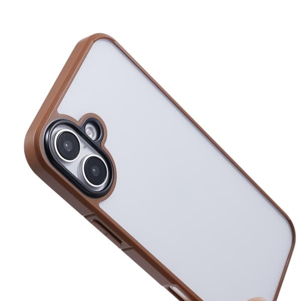 X-LEVEL Mobilskal till iPhone 16 Akryl+Silikon Anti-Scratch Klar - Guld