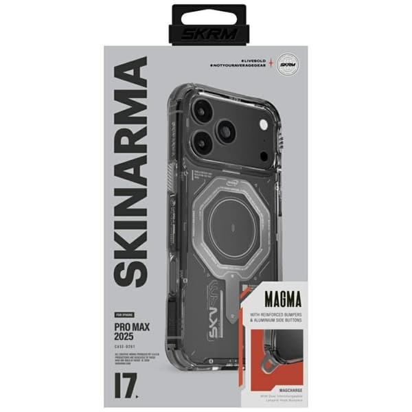Skinarma Mobilskal till iPhone 17 Pro Max MagSafe Magma - Graphite Grå
