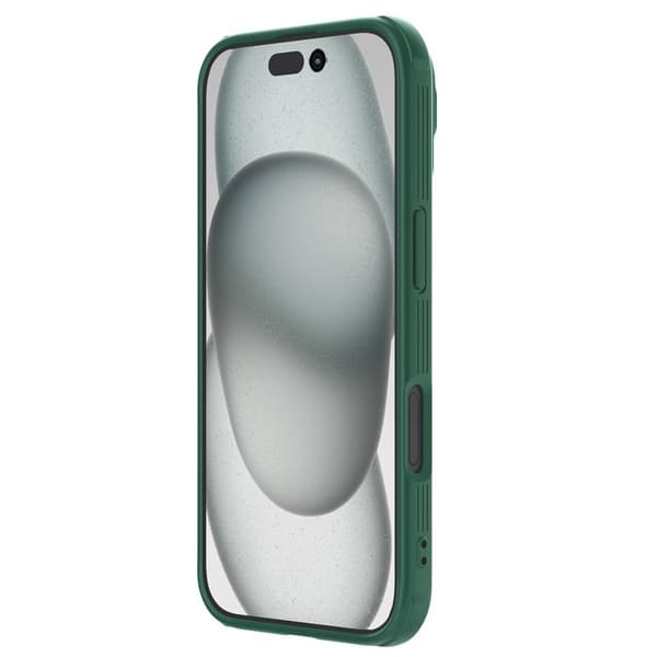 NILLKIN CamShield Prop Mobilskal till iPhone 16 Pro med Kamera Skydd Grön