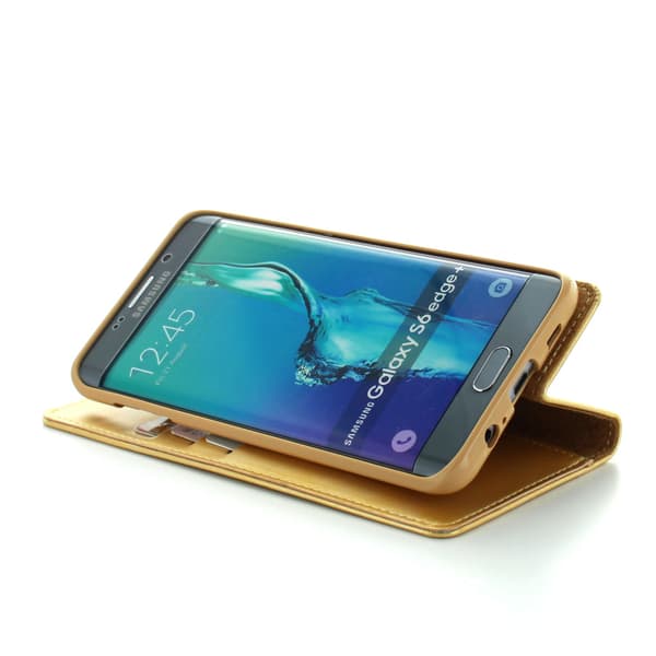 CoveredGear Discover Wallet till Samsung Galaxy S6 Edge+ (Guld) Guld