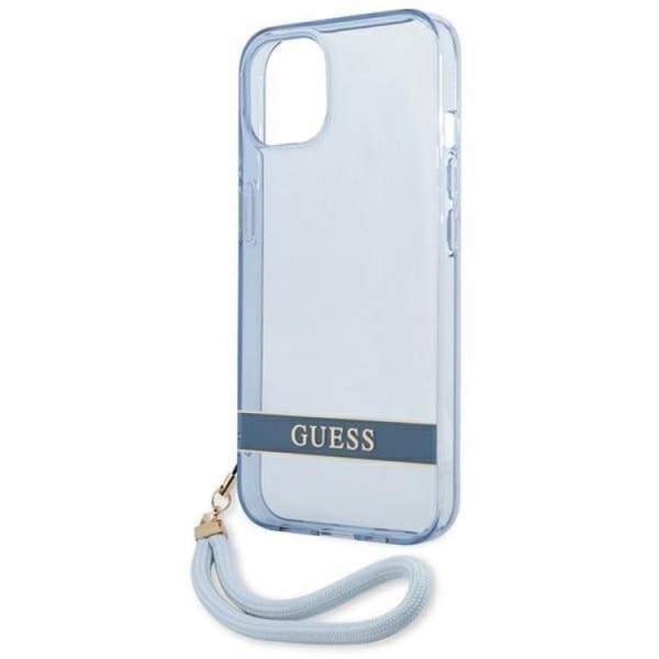 Guess iPhone 13 mini Skal Translucent Stap - Sininen