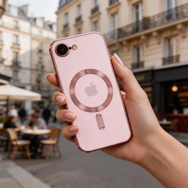 Tech-Protect Mobilskal För iPhone 16e/17e Magsafe Magflex - Rosa Guld Roséguld