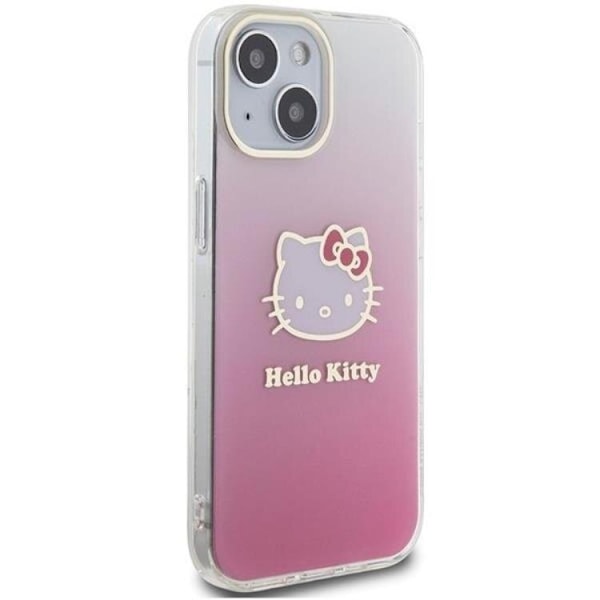 Hello Kitty iPhone 15 Mobilskal IML Gradient Electrop Kitty Head