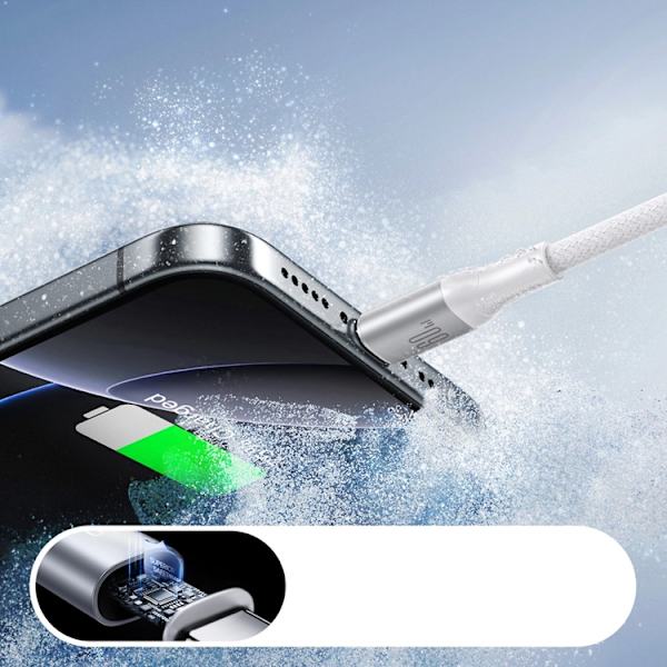Joyroom USB-C - USB-C kabel 60W 1m S-A28 - Vit Vit