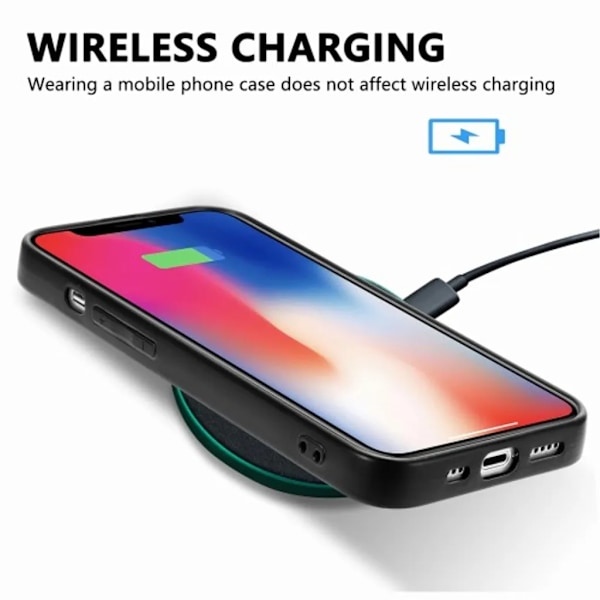 iPhone 15 Plus Mobilskal PU-läder - Blå