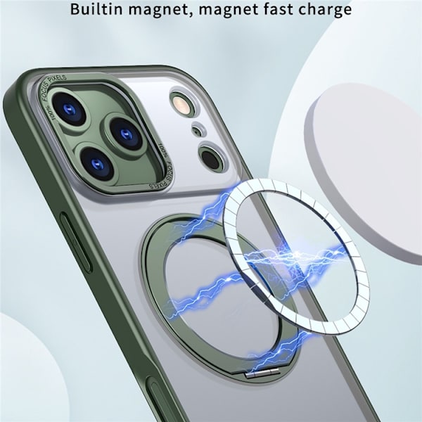 Mobilskal till iPhone 17 Pro Max MagSafe Kickstand - Grön Grön