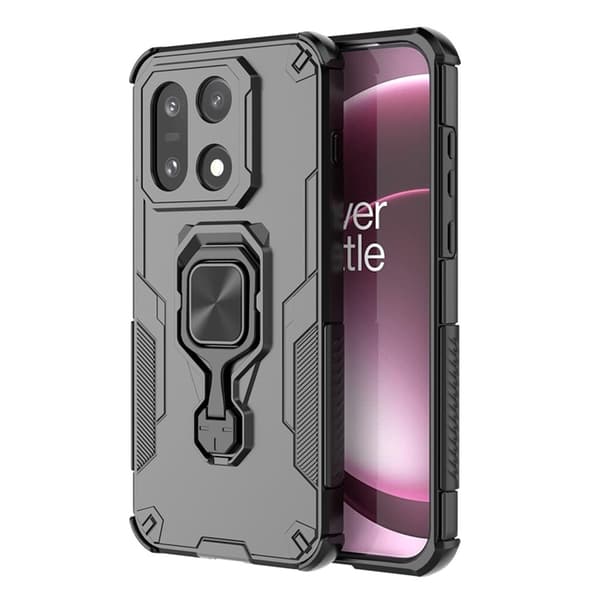 Mobilskal till OnePlus 15 5G Rotatable Ring Kickstand Svart