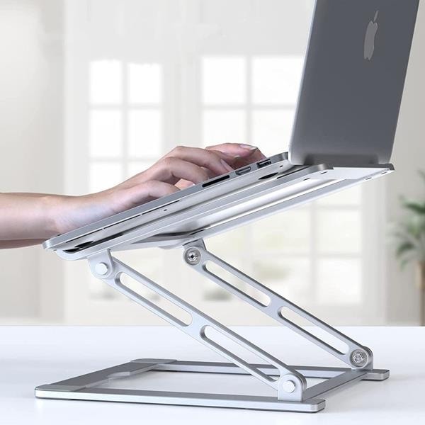 Tech-Protect Prodesk Universal Stativ för bärbar dator - Silver Silver