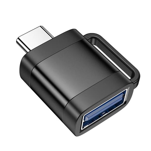 Hoco Adapter OTG USB-C Till USB-A 3A UA31C - Svart Svart