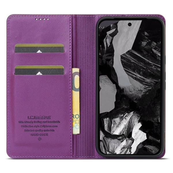 LC.IMEEKE L1 Series Google Pixel 8a Plånboksfodral Konstläder - Lila