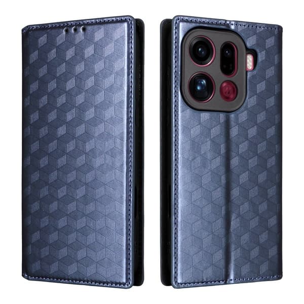 Oppo Find X9 Pro 5G Kortfack Plånboksfodral Konstläder - Blå
