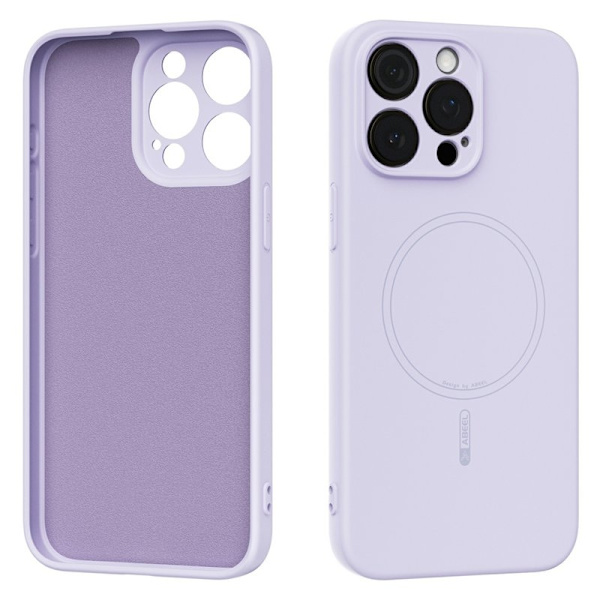 ABEEL Mobilskal till iPhone 14 Pro MagSafe Liquid Silicone - Lila