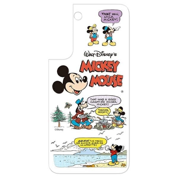 Telefontaske til Samsung Galaxy S22 Panel til Disney Mickey - Hvid