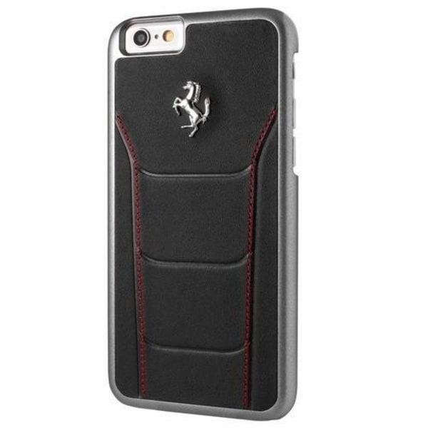 Ferrari Skal iPhone 6 / 6S  Stitching - Svart/Röd Svart