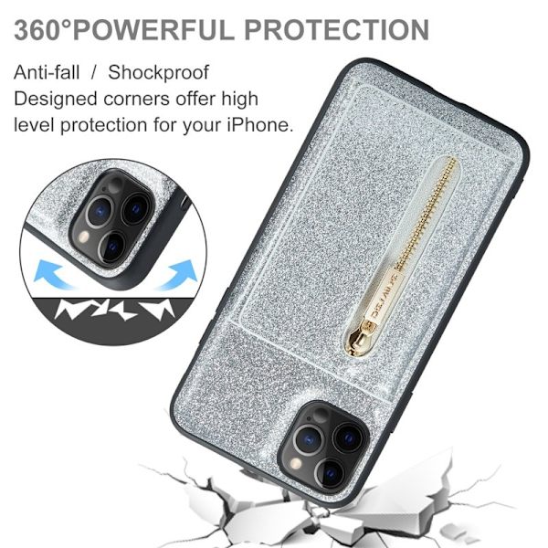 DG.MING M3 Series Mobilskal till iPhone 11 Pro Max Silver 2-i-1 Shockproof