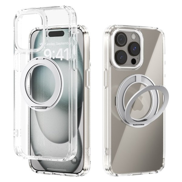 ABEEL Q-LUCK Mobilskal till iPhone 13 Pro Max Shockproof Silver