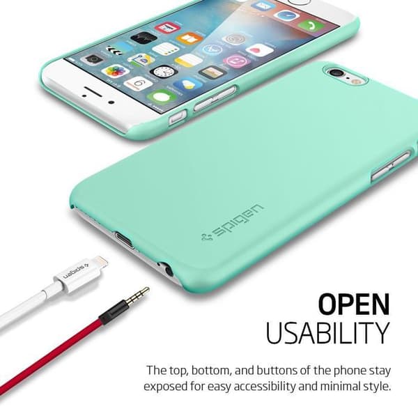 SPIGEN Ultra Thin Fit Skal till Apple iPhone 6/6S - Mint Turkos