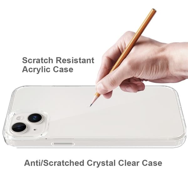 BOOM iPhone 15 Plus -puhelinkuori akryyli-TPU - läpinäkyvä Transparent