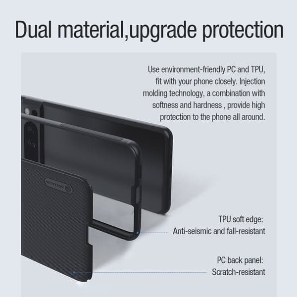 NILLKIN Frosted Shield Pro Mobilskal för Google Pixel 8 Pro - Svart