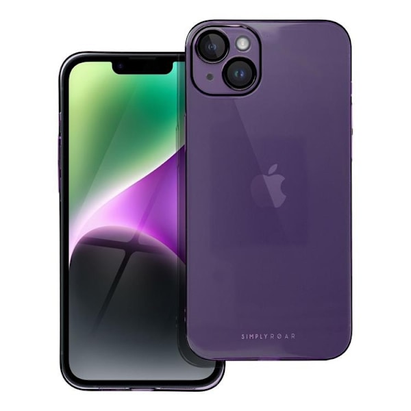 Roar iPhone 14 Plus Mobilskal Pure Simple Fit - Lila