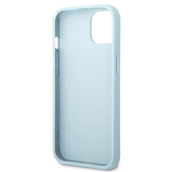Guess iPhone 13 mini Skal Saffiano Small Metall Logo - Blå Blå