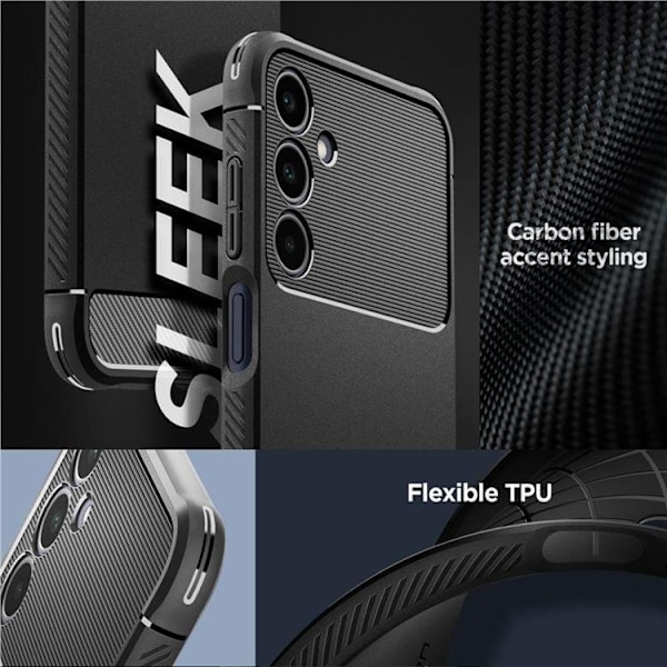 Spigen Galaxy A25 5G Mobilskal Rugged Armor - Matte Svart
