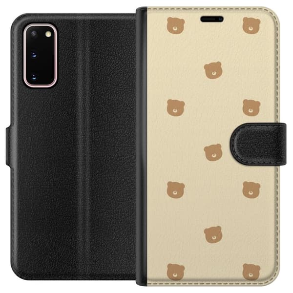 Pung Taske til Samsung Galaxy S20 med Bjørnemønster