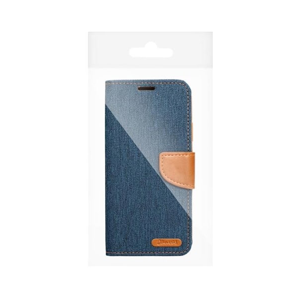 Xiaomi Redmi Note 13 Pro Plus Plånboksfodral Canvas - Marinblå