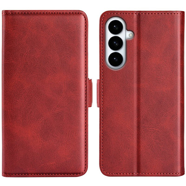 Plånboksfodral för Samsung Galaxy S26 Plus Konstläder - Röd