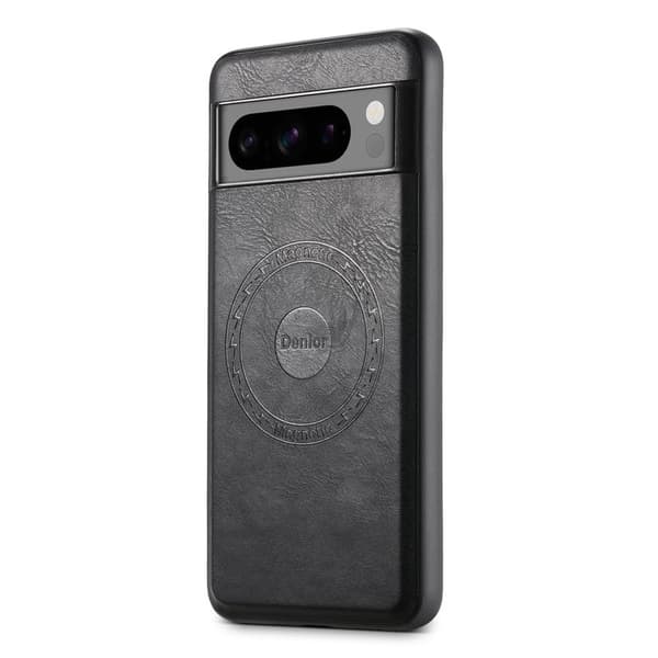 DENIOR Mobilskal till Google Pixel 8 Pro PU Läder + PC + TPU - Svart