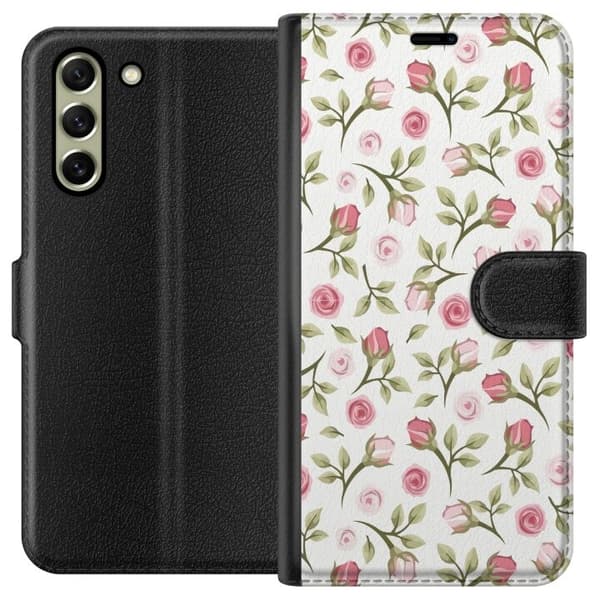 Plånboksfodral till Samsung Galaxy S21 FE 5G med Blommigt