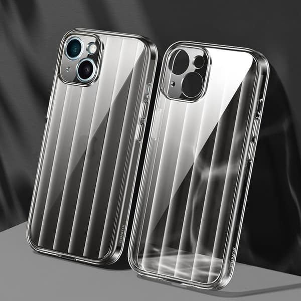 XUNDD Greya Series Mobilskal till iPhone 15 Stripe Design Svart