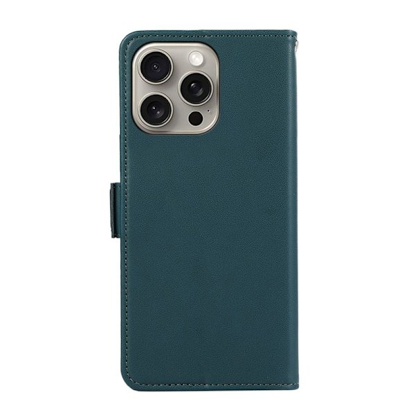 ABEEL iPhone 12 Pro Max Plånboksfodral RFID-Skydd Konstläder Ställ - Grön