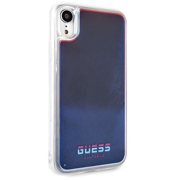 Guess skal iPhone Xr California Glow in the dark Röd Röd