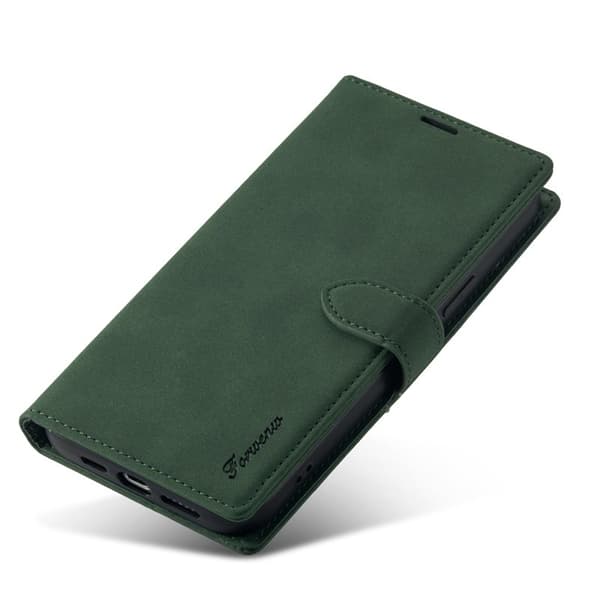 FORWENW iPhone 14 Plus F1 Series Flip Plånboksfodral Konstläder - Grön