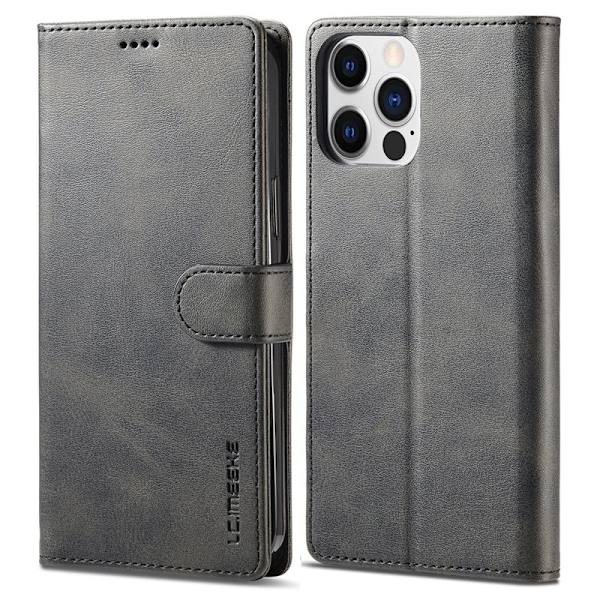 LC.IMEEKE iPhone 14 Pro Max Plånboksfodral Konstläder - Svart