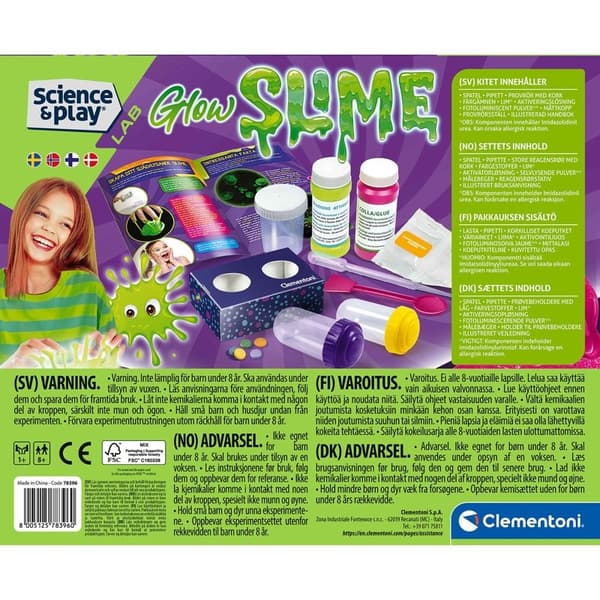 CLEMENTONI Fluo Slime Set