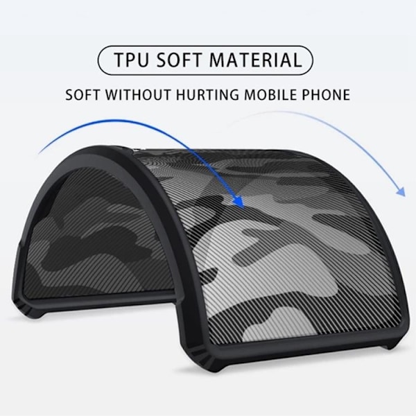 Rzants iPhone 14 Skal Camouflage - Svart