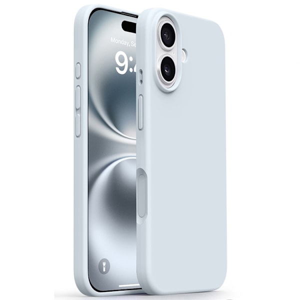 Mobilskal till iPhone 17 Silikon Microfiber Lining - Glacierblå Blå